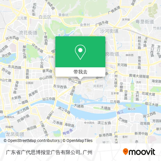 广东省广代思博报堂广告有限公司地图