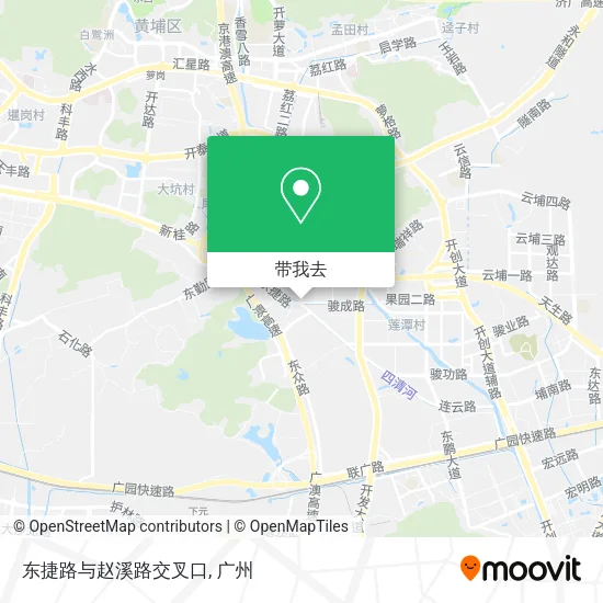 东捷路与赵溪路交叉口地图