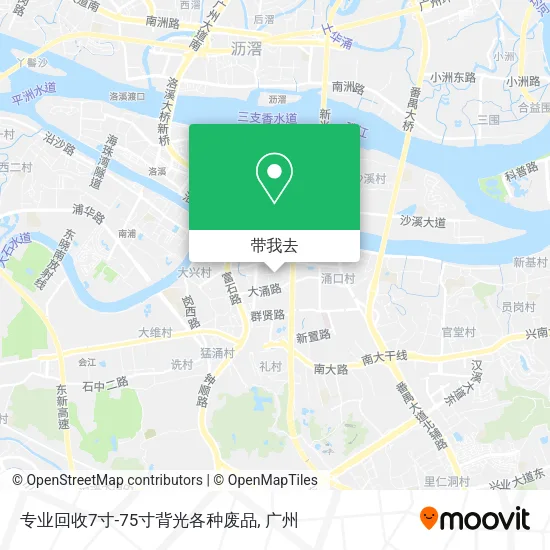 专业回收7寸-75寸背光各种废品地图