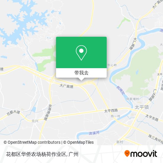 花都区华侨农场杨荷作业区地图