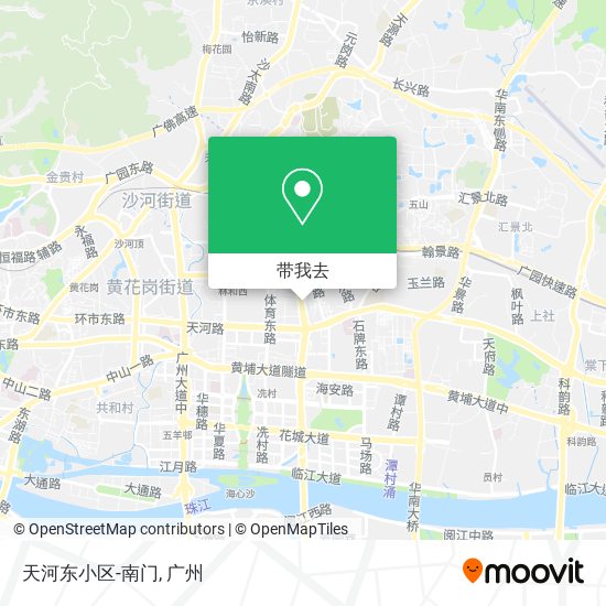天河东小区-南门地图