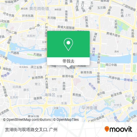 赏湖街与双塔路交叉口地图