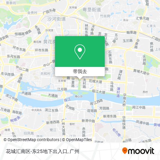 花城汇南区-东25地下出入口地图