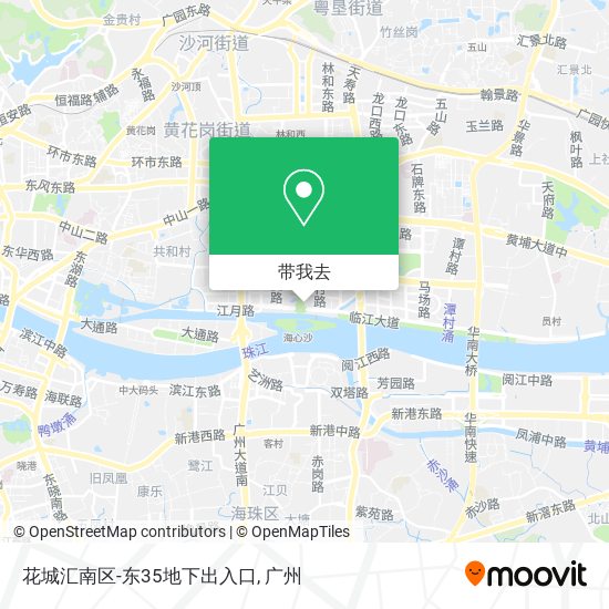 花城汇南区-东35地下出入口地图
