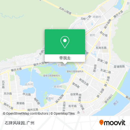 石牌风味园地图