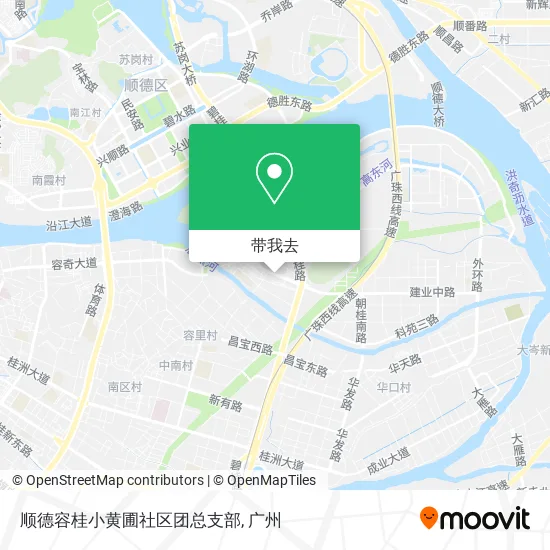 顺德容桂小黄圃社区团总支部地图