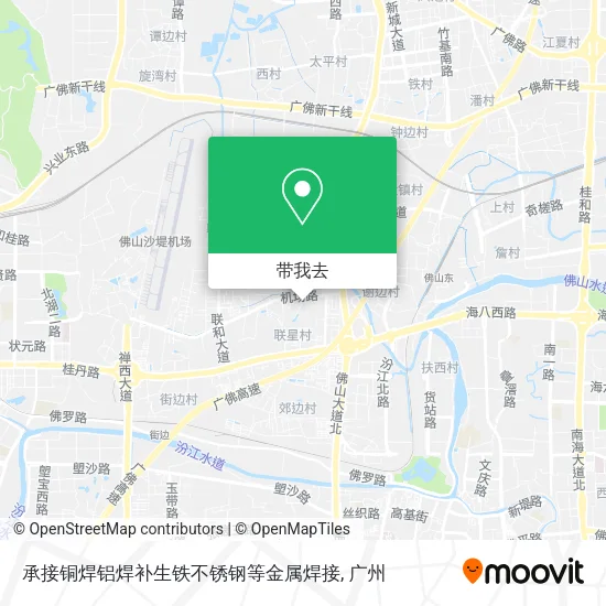 承接铜焊铝焊补生铁不锈钢等金属焊接地图