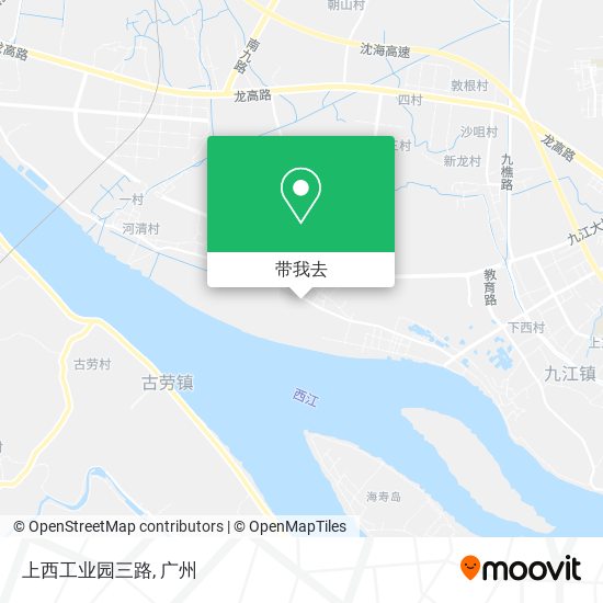 上西工业园三路地图