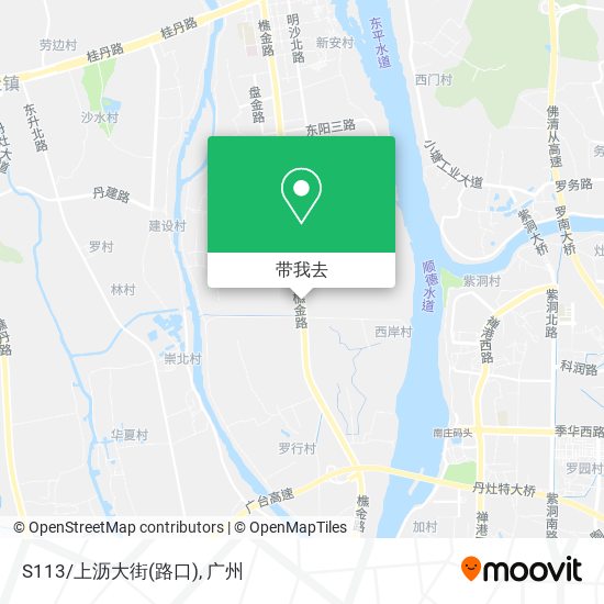 S113/上沥大街(路口)地图