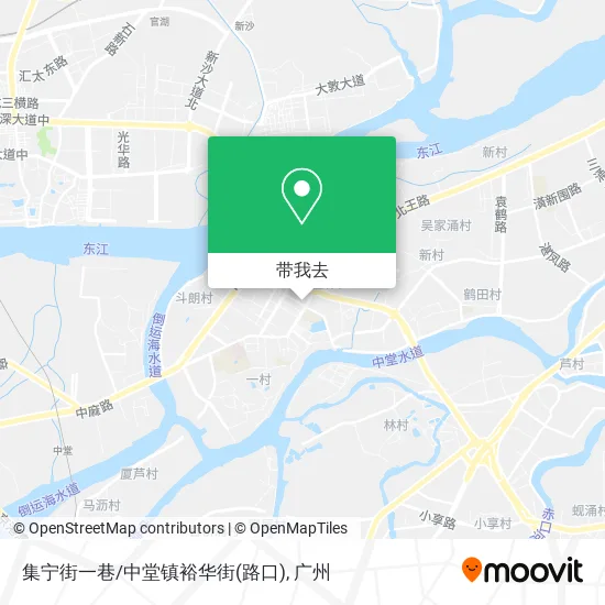 集宁街一巷/中堂镇裕华街(路口)地图