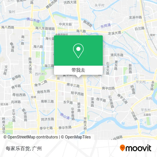每家乐百货地图