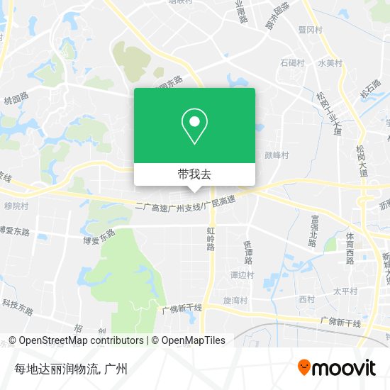 每地达丽润物流地图
