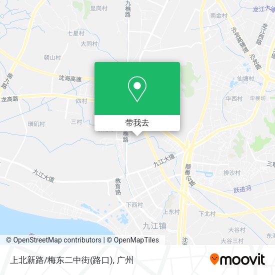上北新路/梅东二中街(路口)地图