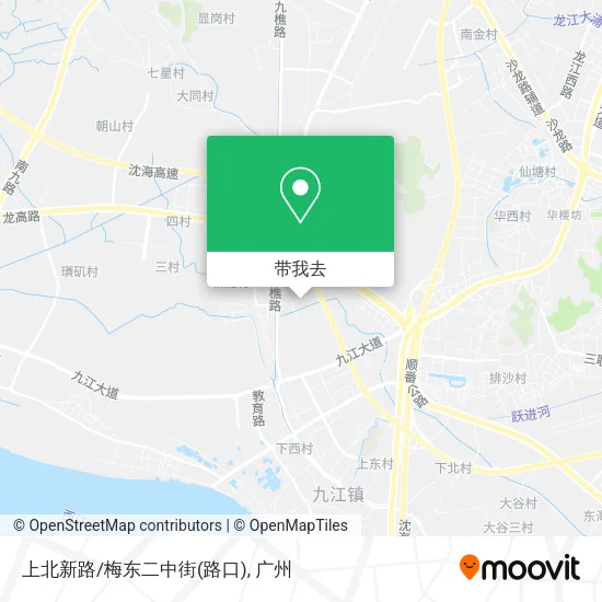 上北新路/梅东二中街(路口)地图