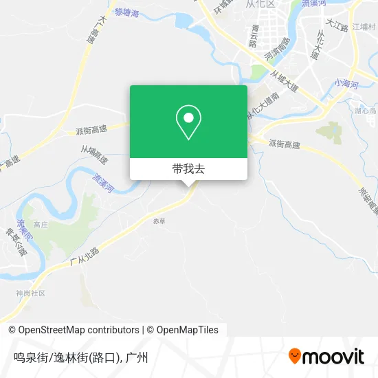 鸣泉街/逸林街(路口)地图