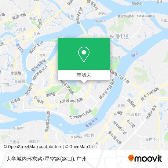 大学城内环东路/星空路(路口)地图