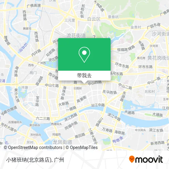 小猪班纳(北京路店)地图