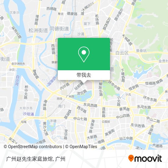 广州赵先生家庭旅馆地图