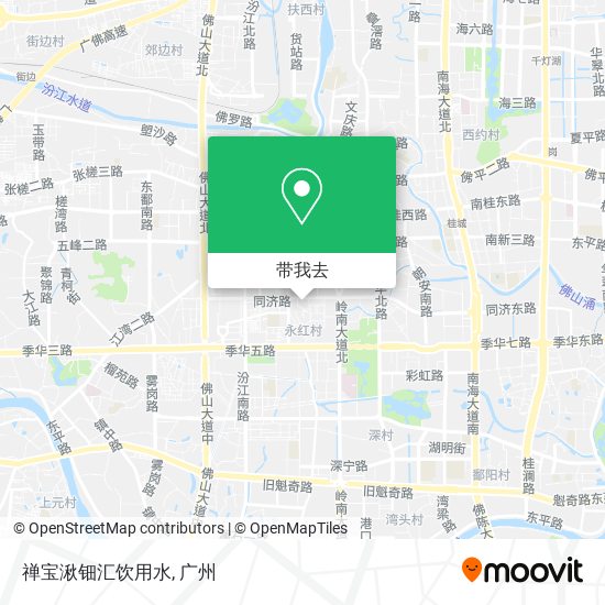 禅宝湫钿汇饮用水地图