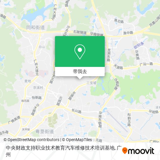 中央财政支持职业技术教育汽车维修技术培训基地地图