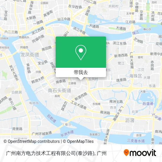 广州南方电力技术工程有限公司(泰沙路)地图