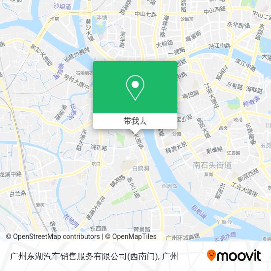 广州东湖汽车销售服务有限公司(西南门)地图