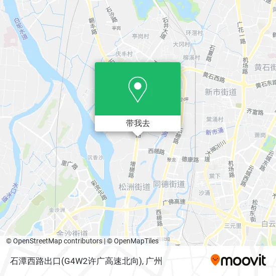 石潭西路出口(G4W2许广高速北向)地图