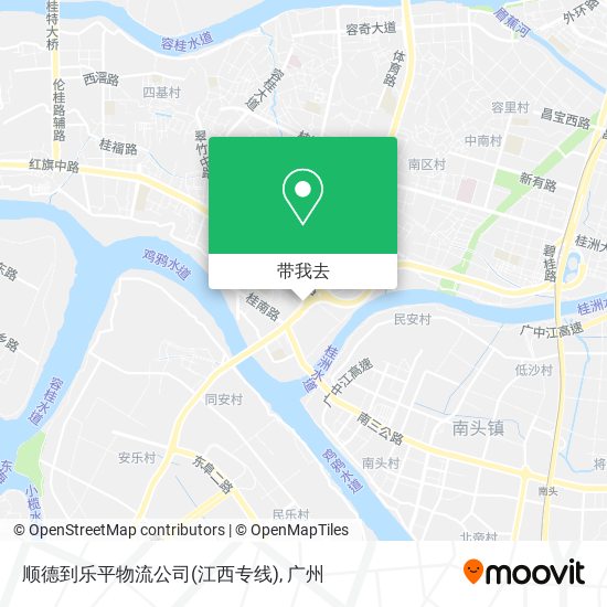 顺德到乐平物流公司(江西专线)地图