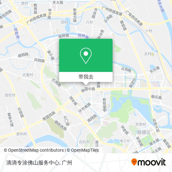 滴滴专涂佛山服务中心地图