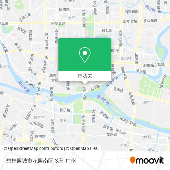 碧桂园城市花园南区-3座地图