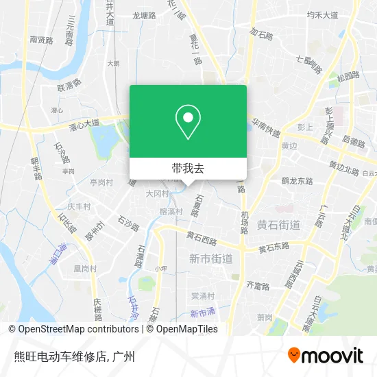 熊旺电动车维修店地图