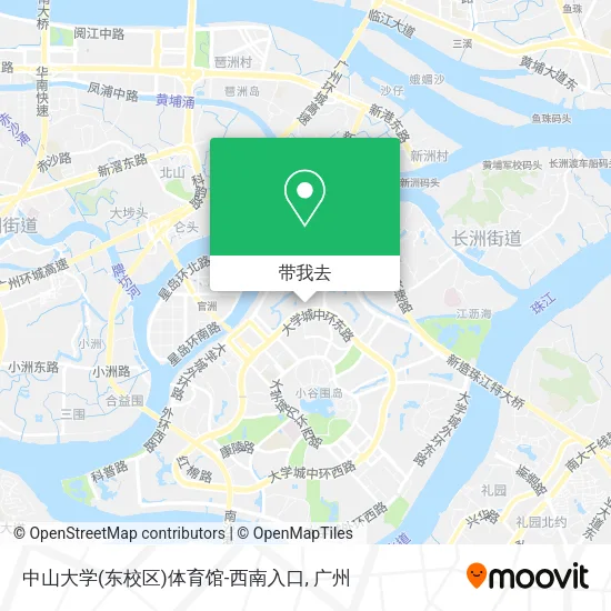 中山大学(东校区)体育馆-西南入口地图