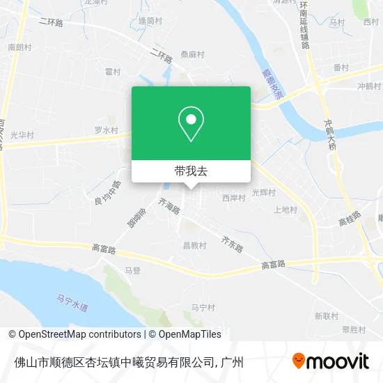 佛山市顺德区杏坛镇中曦贸易有限公司地图