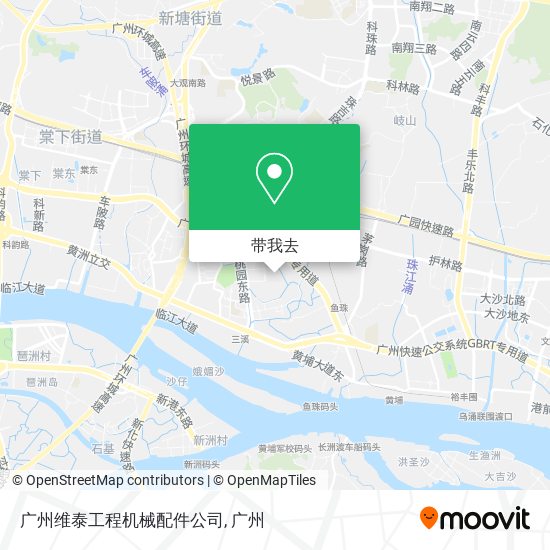 广州维泰工程机械配件公司地图