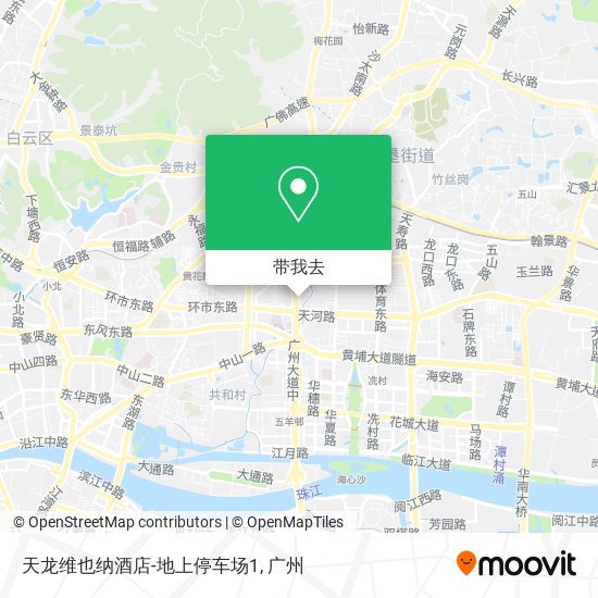 天龙维也纳酒店-地上停车场1地图