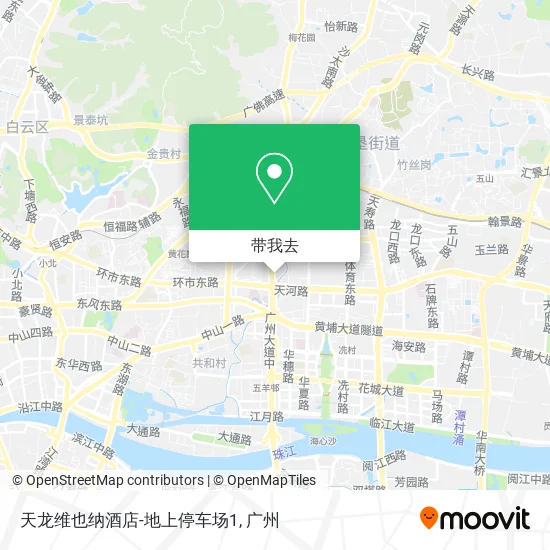 天龙维也纳酒店-地上停车场1地图