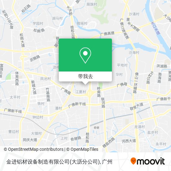 金进铝材设备制造有限公司(大沥分公司)地图