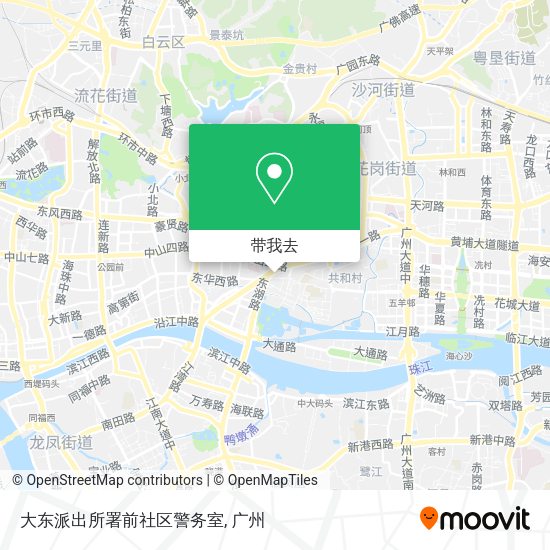 大东派出所署前社区警务室地图