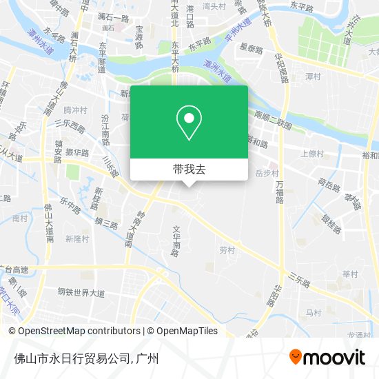 佛山市永日行贸易公司地图