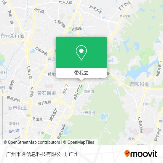 广州市通信息科技有限公司地图