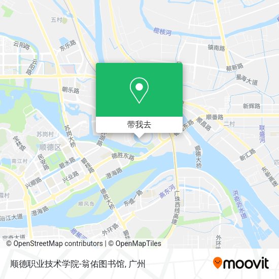 顺德职业技术学院-翁佑图书馆地图