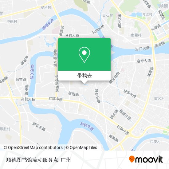 顺德图书馆流动服务点地图