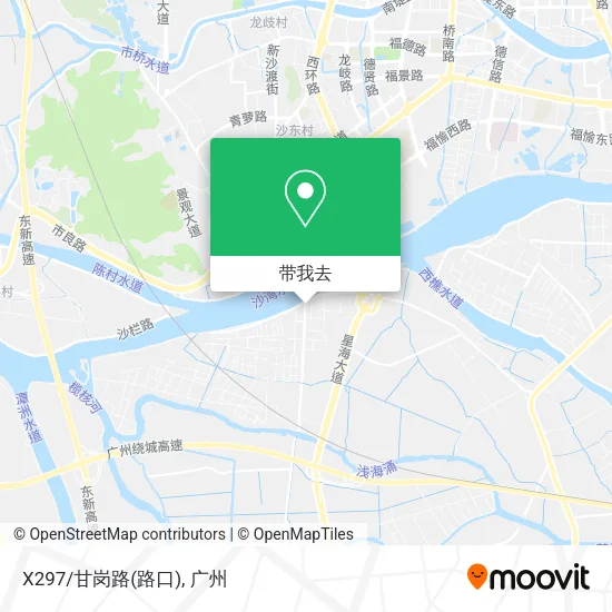 X297/甘岗路(路口)地图