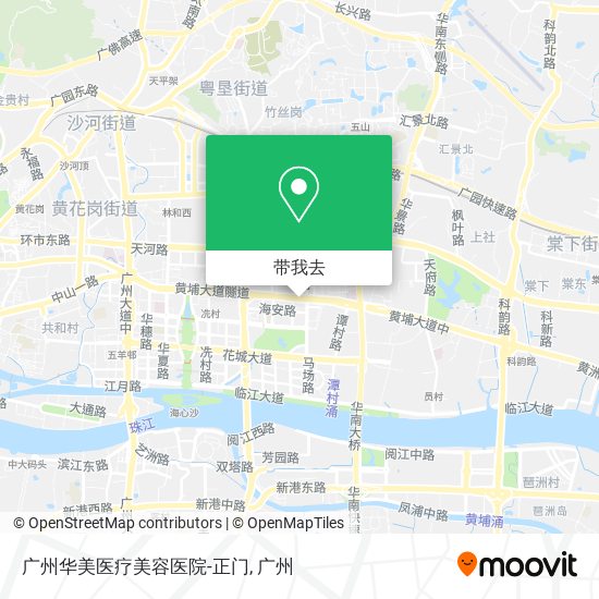 广州华美医疗美容医院-正门地图