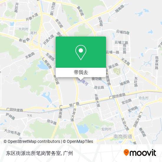 东区街派出所笔岗警务室地图