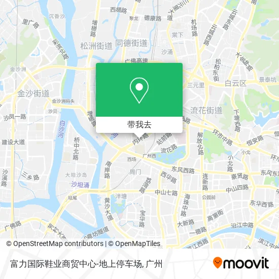 富力国际鞋业商贸中心-地上停车场地图