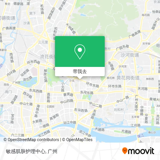 敏感肌肤护理中心地图