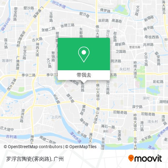 罗浮宫陶瓷(雾岗路)地图