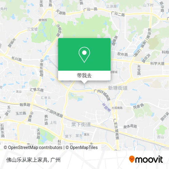 佛山乐从家上家具地图