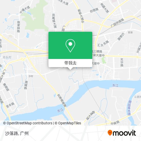 沙落路地图